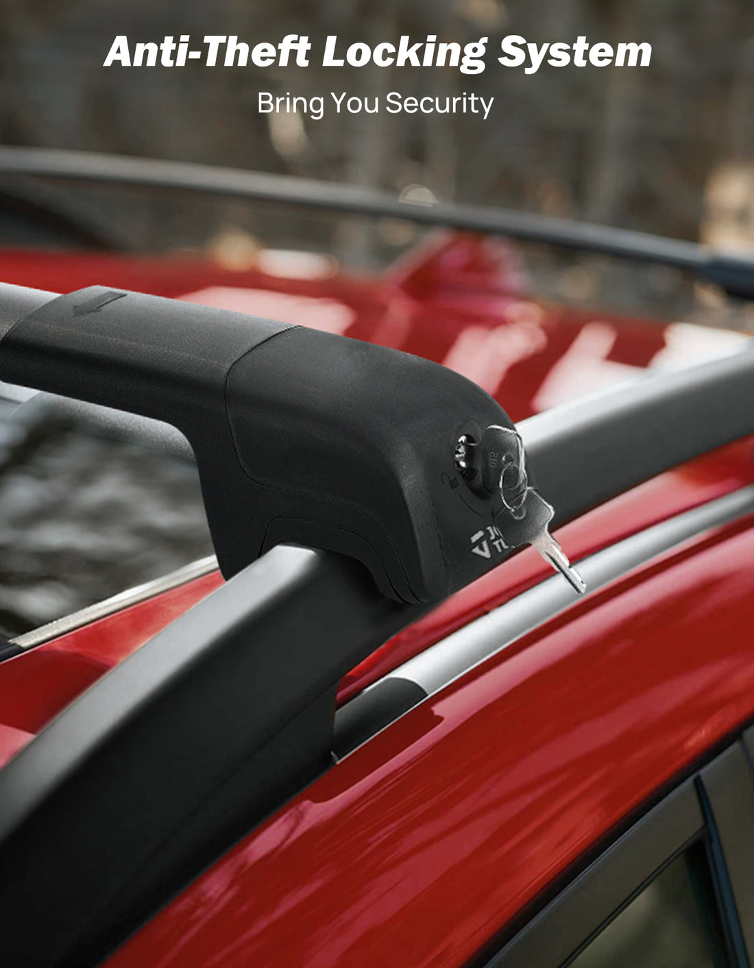 JOYTUTUS Lockable Car Roof Rack Cross Bars Compatible with Subaru Crosstrek 2018-2023 / Impreza 2017-2023, Aluminum Crossbars for Roof Racks Suitcases Kayaks Canoes Bikes Skis Snowboard
